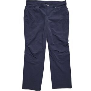 Duluth Trading Co Flexpedition Pants Womens 18x31 Navy Blue Stretch Hiking Cargo